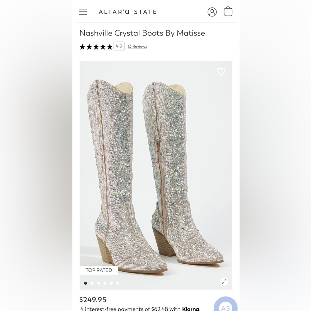 Nashville Crystal Boots By Matisse